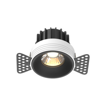 Встраиваемый светильник MAYTONI ROUND DL058-12W3K-TRS-B